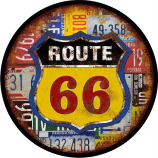 Metal Wall Art Route 66