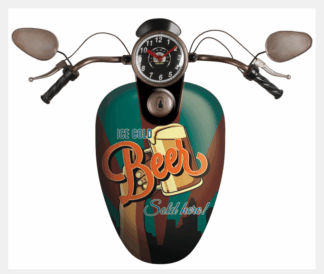 Metal Wall Art Motorbike Beer