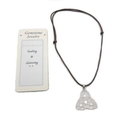 Triquetra Pendant Clear Quartz