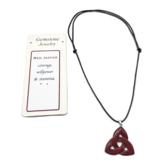 Triquetra Pendant Red Jasper