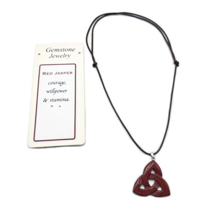 Triquetra Pendant Red Jasper