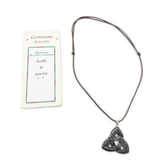 Triquetra Pendant Dragons Blood Jasper