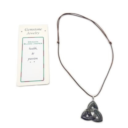 Triquetra Pendant Dragons Blood Jasper
