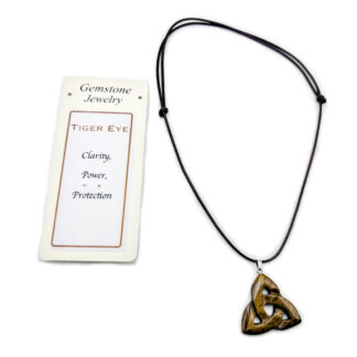 Triquetra Pendant Tiger Eye