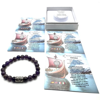Rune Bracelet Amethyst Kenaz - Image 2