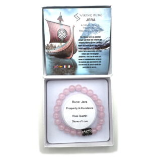 Rune Bracelet Rose Quartz Jera