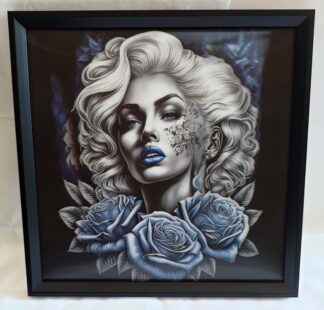 3D Art Black Rose 40x40CM