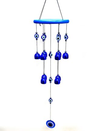 Windchime Evil Eye Blue Bells