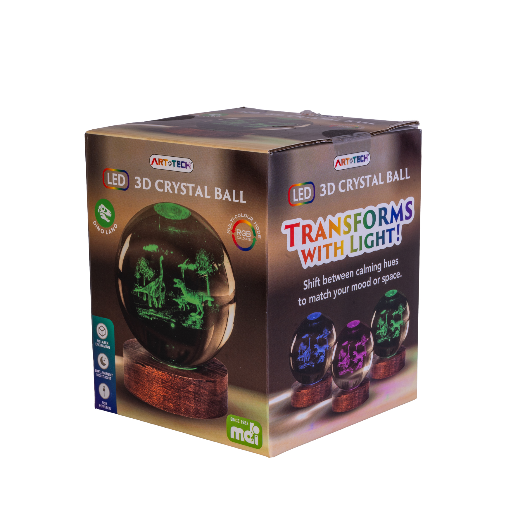 Dino Land 3D Crystal Ball Lamp - Image 4