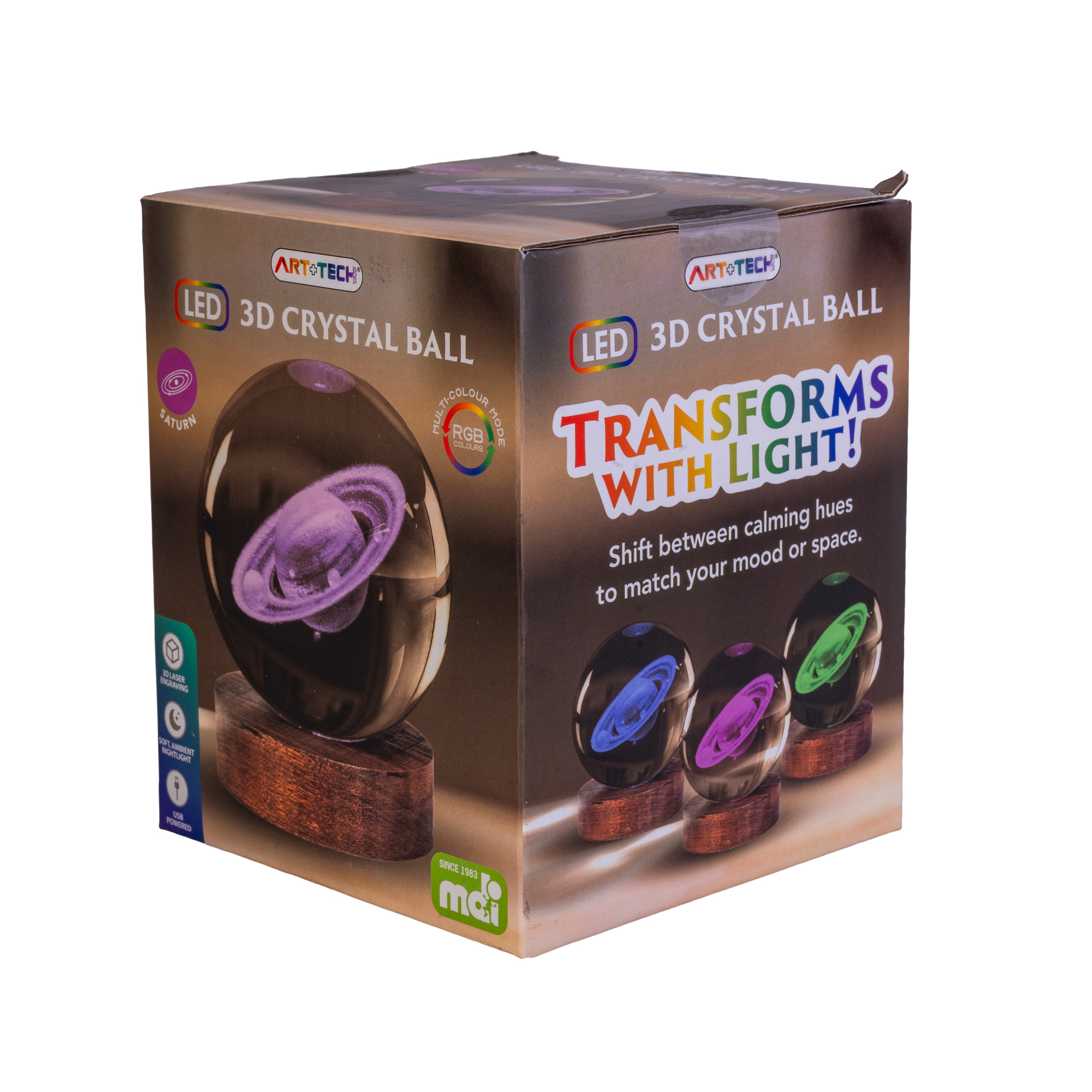 Saturn 3D Crystal Ball Lamp - Image 4