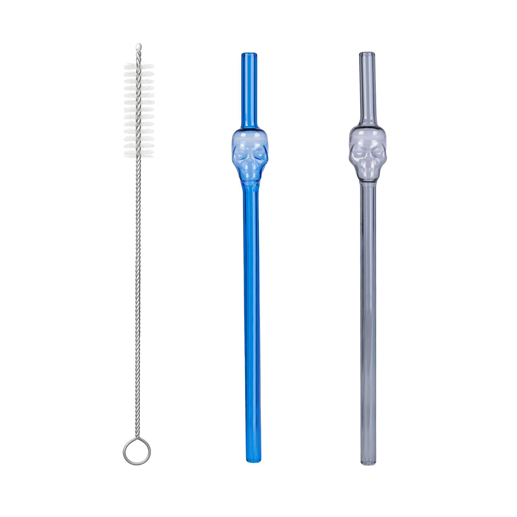 Eco-To-Go Skull Glass Straw - Image 2