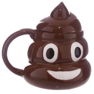 Emotive Mug - Poop with lid