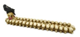 Skulls & Crow Ashcatcher Incense Stick Burner