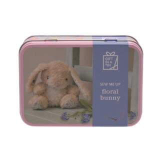 Apples To Pears Gift In A Tin Sew Me Up Floral Bunny