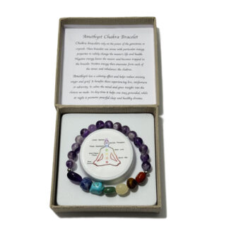 Chakra Tumblestones Bracelet Amethyst