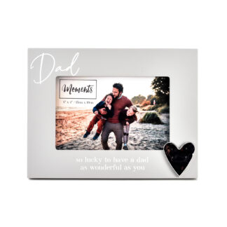 Dad Moments Wooden Photo Frame with Heart 6x4inch