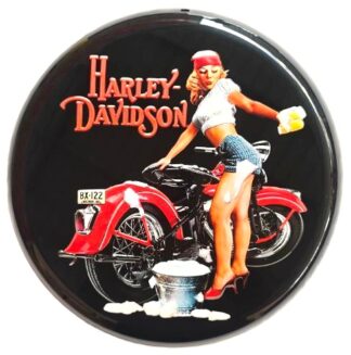 Round Metal Wall Art Harley