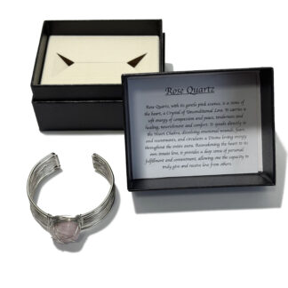 Tumblestone Cuff Bracelet Rose Quartz