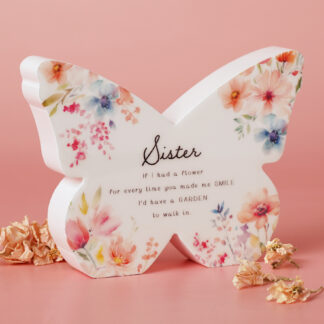 The Cottage Garden Floral Mantel Butterfly - Sister