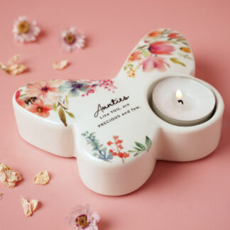 The Cottage Garden Butterfly Tealight Holder - Aunties