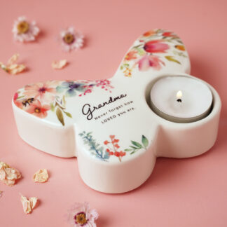 The Cottage Garden Butterfly Tealight Holder - Grandmas