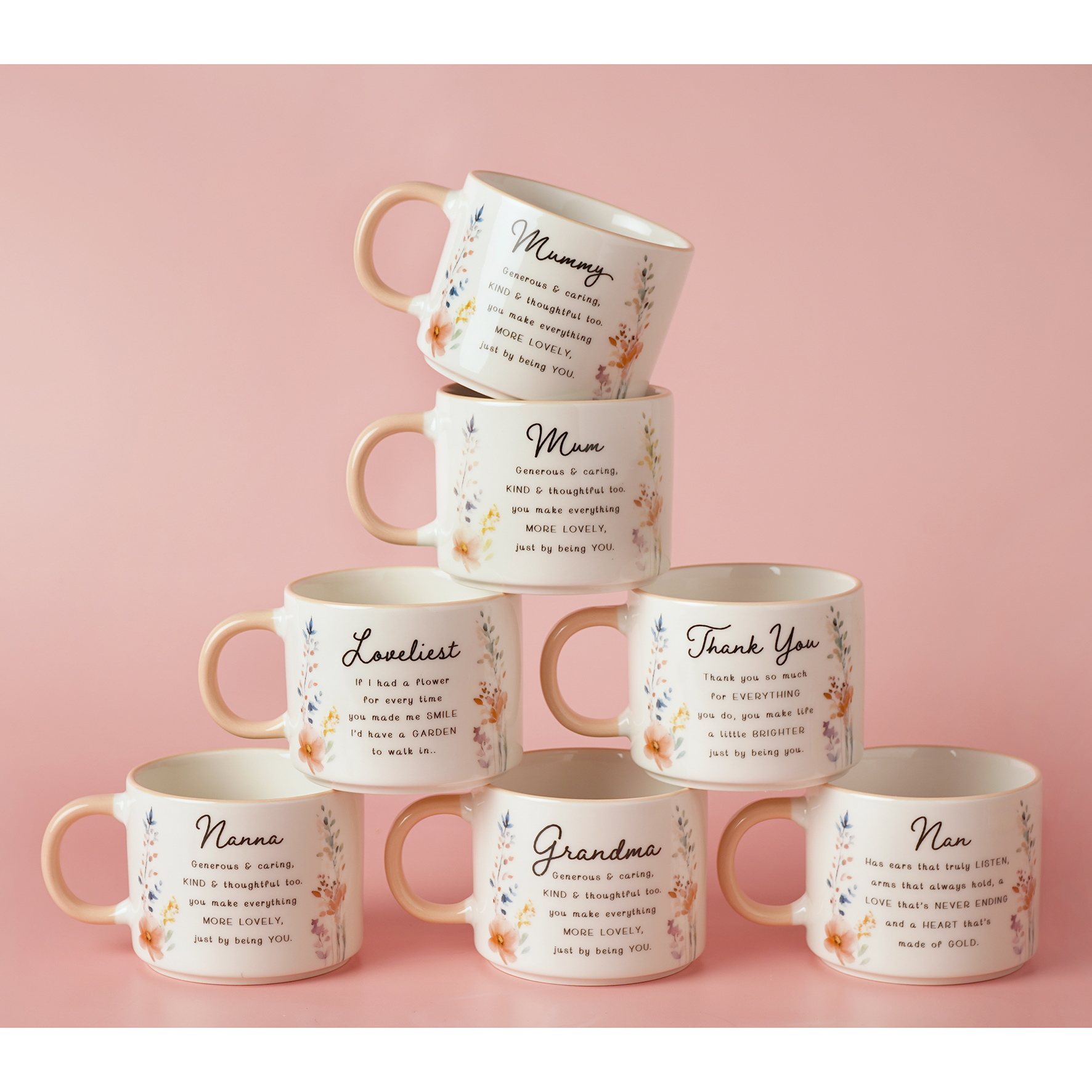 The Cottage Garden Peach Mug - Mum - Image 7