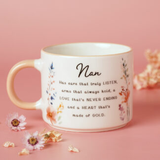 The Cottage Garden Peach Mug - Nan