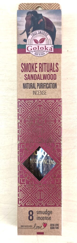 Goloka Smoke Rituals Sandalwood Smudge Incense