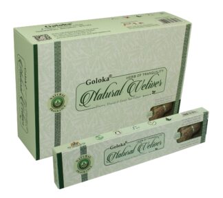 Goloka Popular Vetiver 15 grams Incense Pack