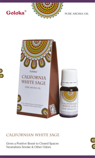 Goloka Californian White Sage Aroma Oil 10 ml Pack