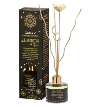 Goloka Manifestations Aura Protection Patchouli & Black Obsidian Reed Diffuser