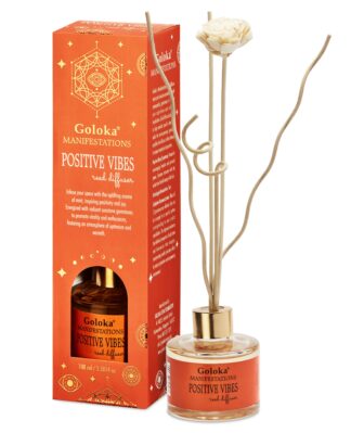 Goloka Manifestations Positive Vibes Mint & Sunstone Reed Diffuser