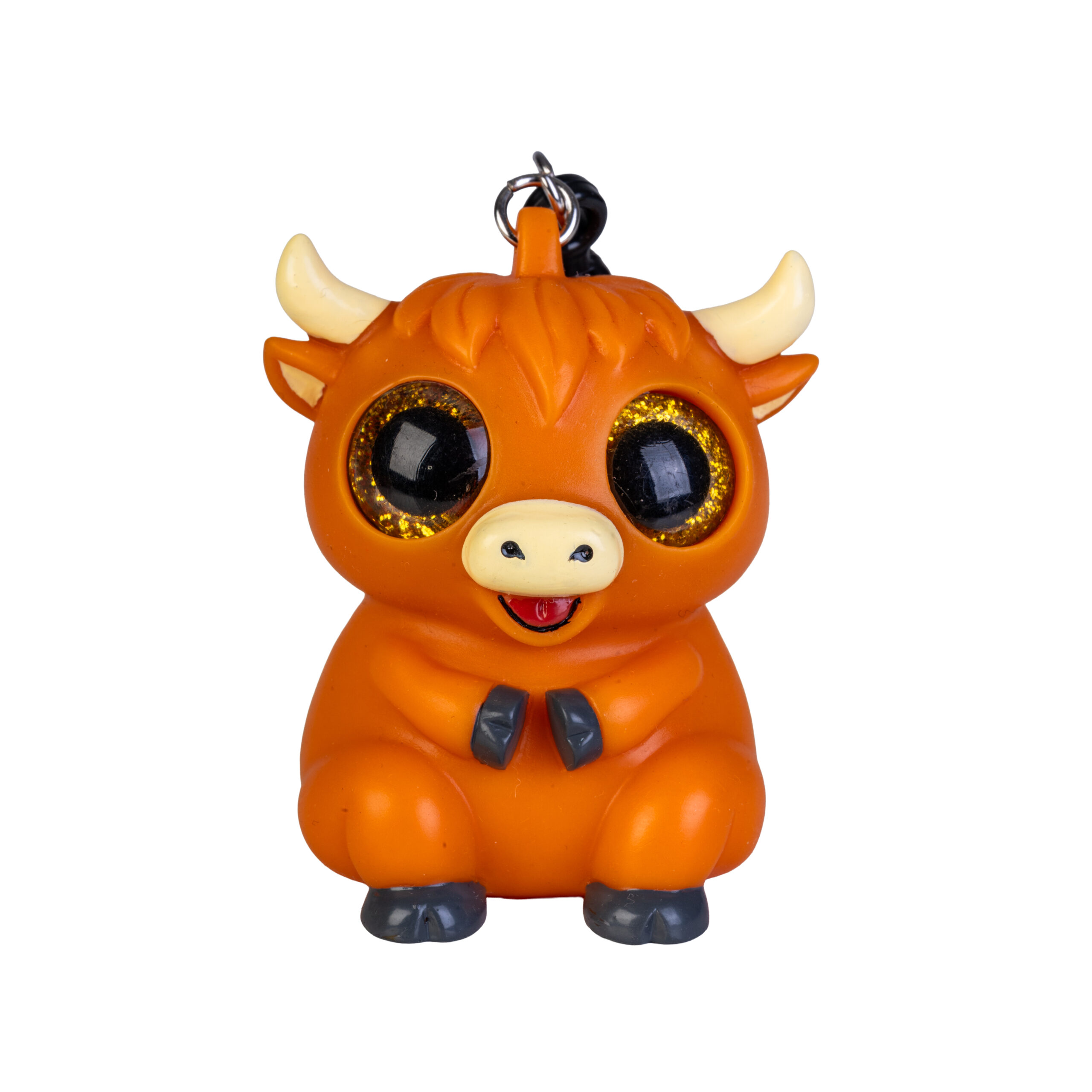 Highland Cow Eye Popping Keychain - Image 2