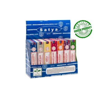 Satya Incense -  Assorted 15g x 42 Packets with Display