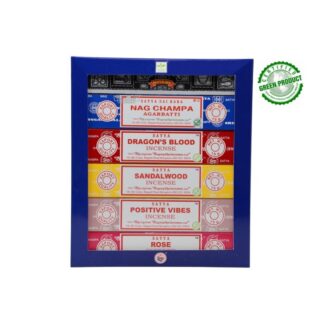 Satya Incense -  Assorted 15g x 6 Packets with Hanging Display