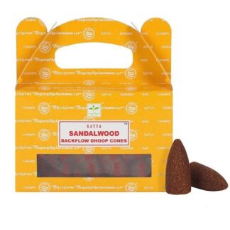 Satya Backflow Dhoop Cones Sandalwood