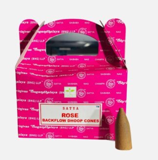 Satya Backflow Dhoop Cones Rose