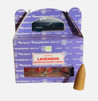 Satya Backflow Dhoop Cones Lavender