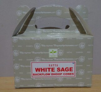 Satya Backflow Dhoop Cones White Sage
