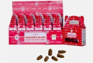 Satya Backflow Dhoop Cones Dragons Blood