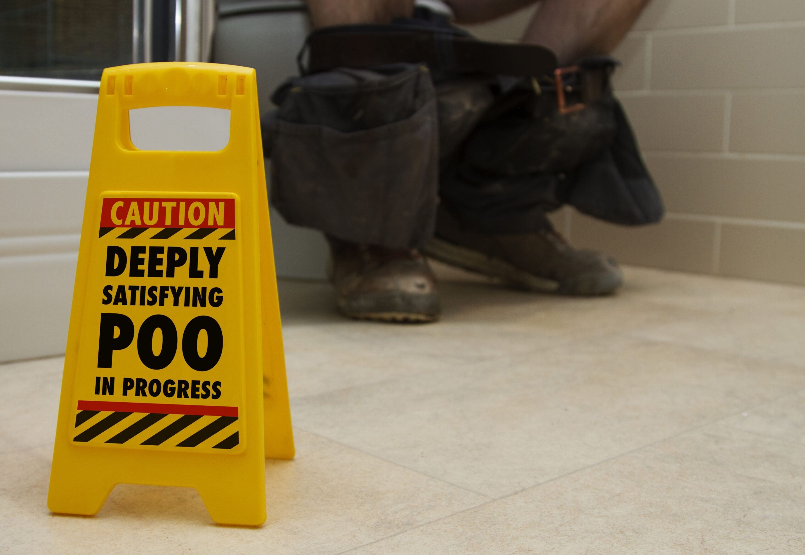 Desk Warning Sign - Satisfying Poo - Image 4