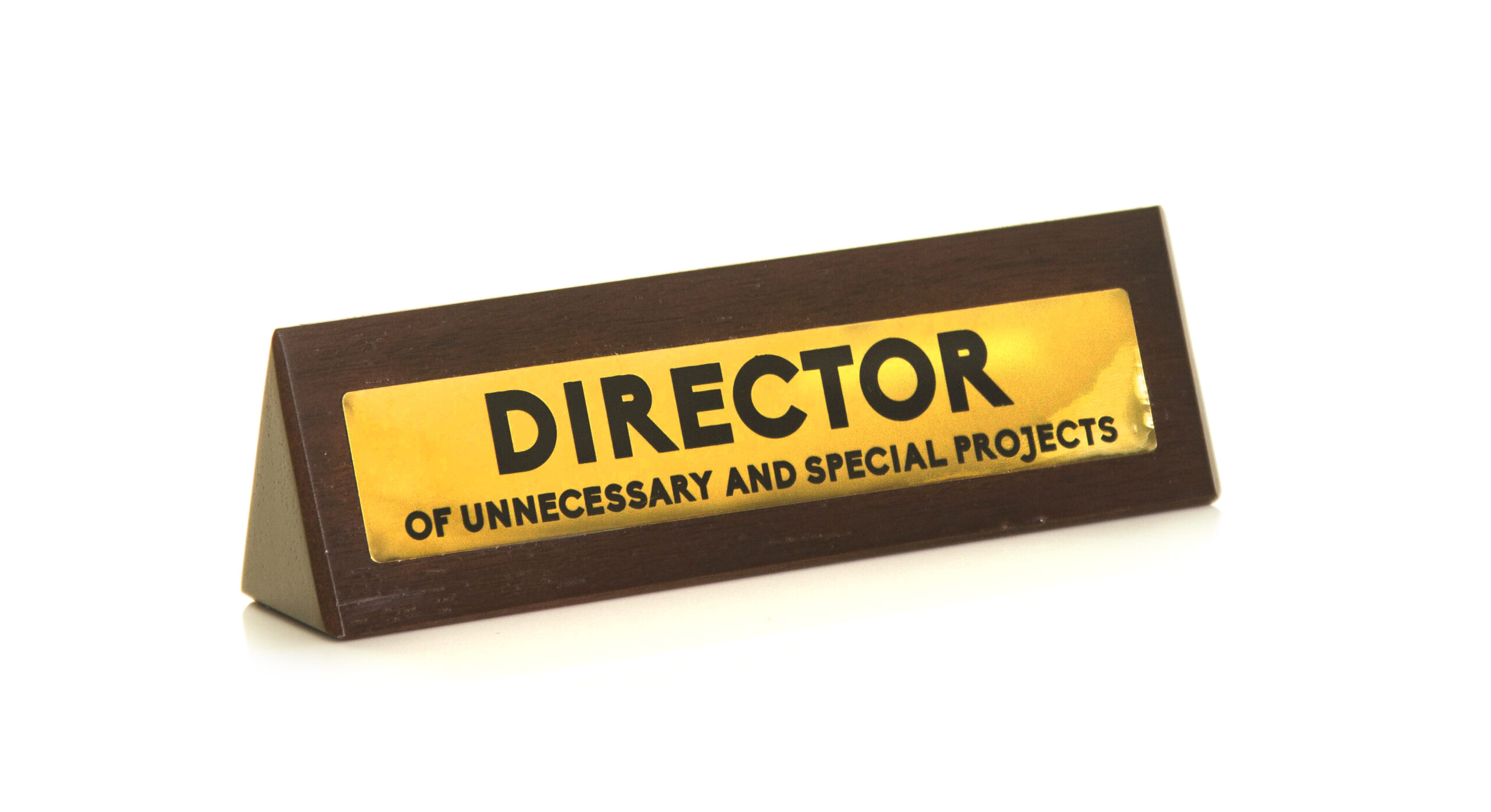 Wooden Desk Sign - Director - Image 3