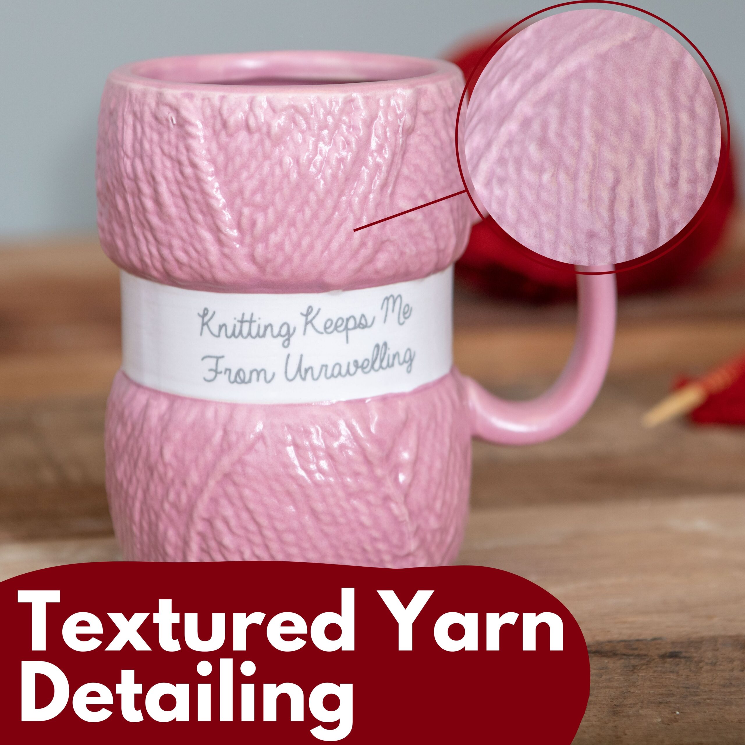 Knitting Mug - Unravelling - Image 2