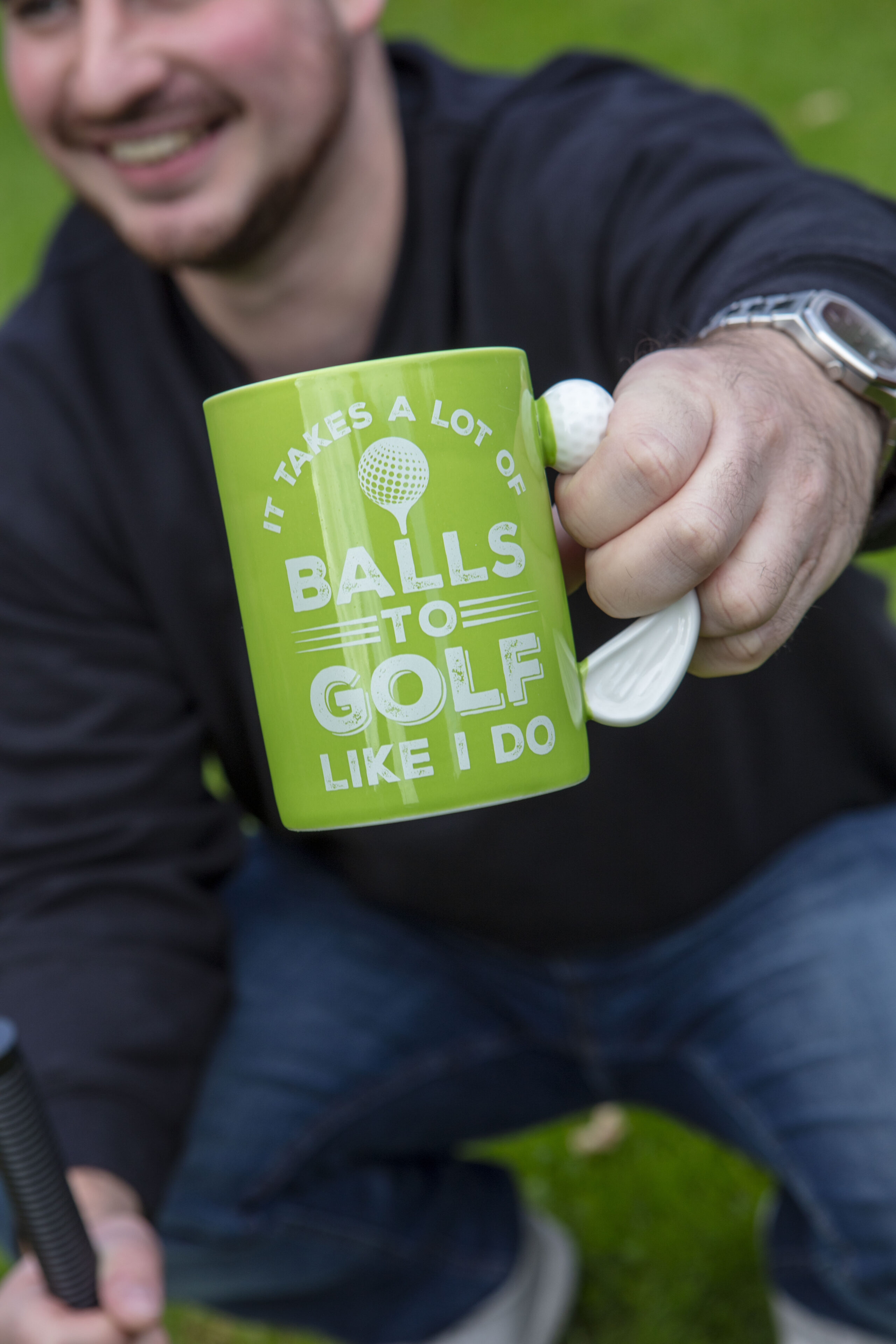 It Takes a Lot of Balls to Golf Like I Do Golf Mug 18Oz - Image 4