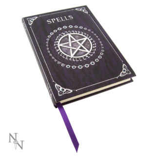 Nemesis Now Embossed Spell Book Purple 17cm