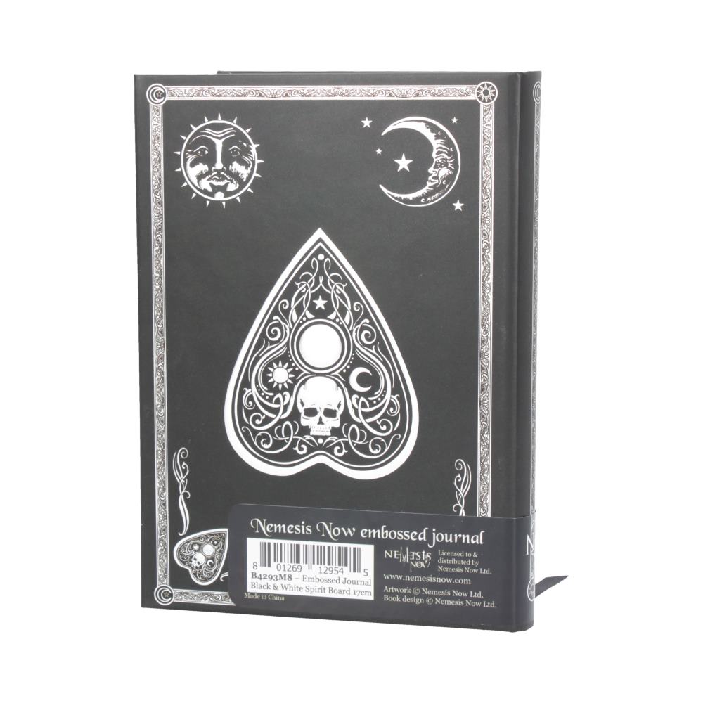 Nemesis Now Embossed Journal Black and White Spirit Board 17cm - Image 5
