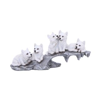 Nemesis Now Winter Litter White Wolf Ornament 25cm