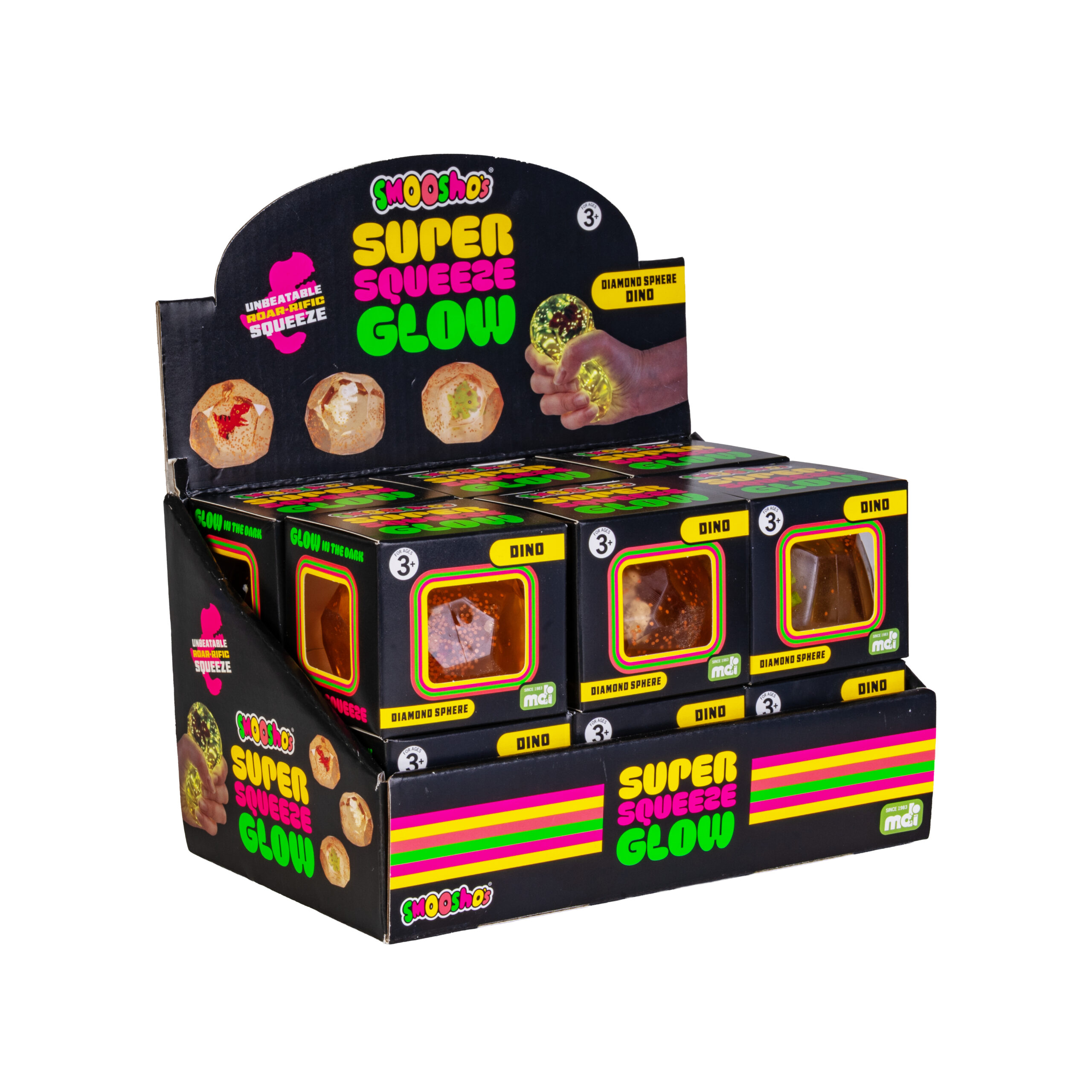 Smooshos Super Squeeze Diamond Sphere GID Dino - Image 4
