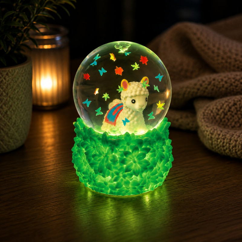 Smooshos Snow Globe Glow in the Dark Alpaca - Image 4