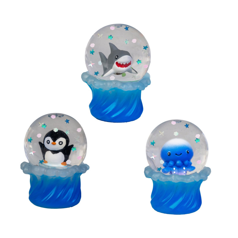 Smooshos Snow Globe Glow in the Dark Sea Animals - Image 2